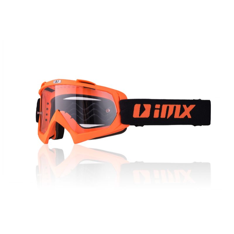 Gogle iMX Racing Mud Orange Matt z szybą Clear